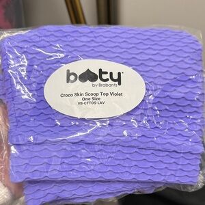 Booty by Brabants Croco Skin Scoop Top in Violet